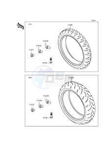 NINJA ZX-6R ZX600RGF FR GB XX (EU ME A(FRICA) drawing Tires