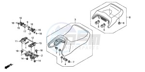 ST1300 drawing SEAT