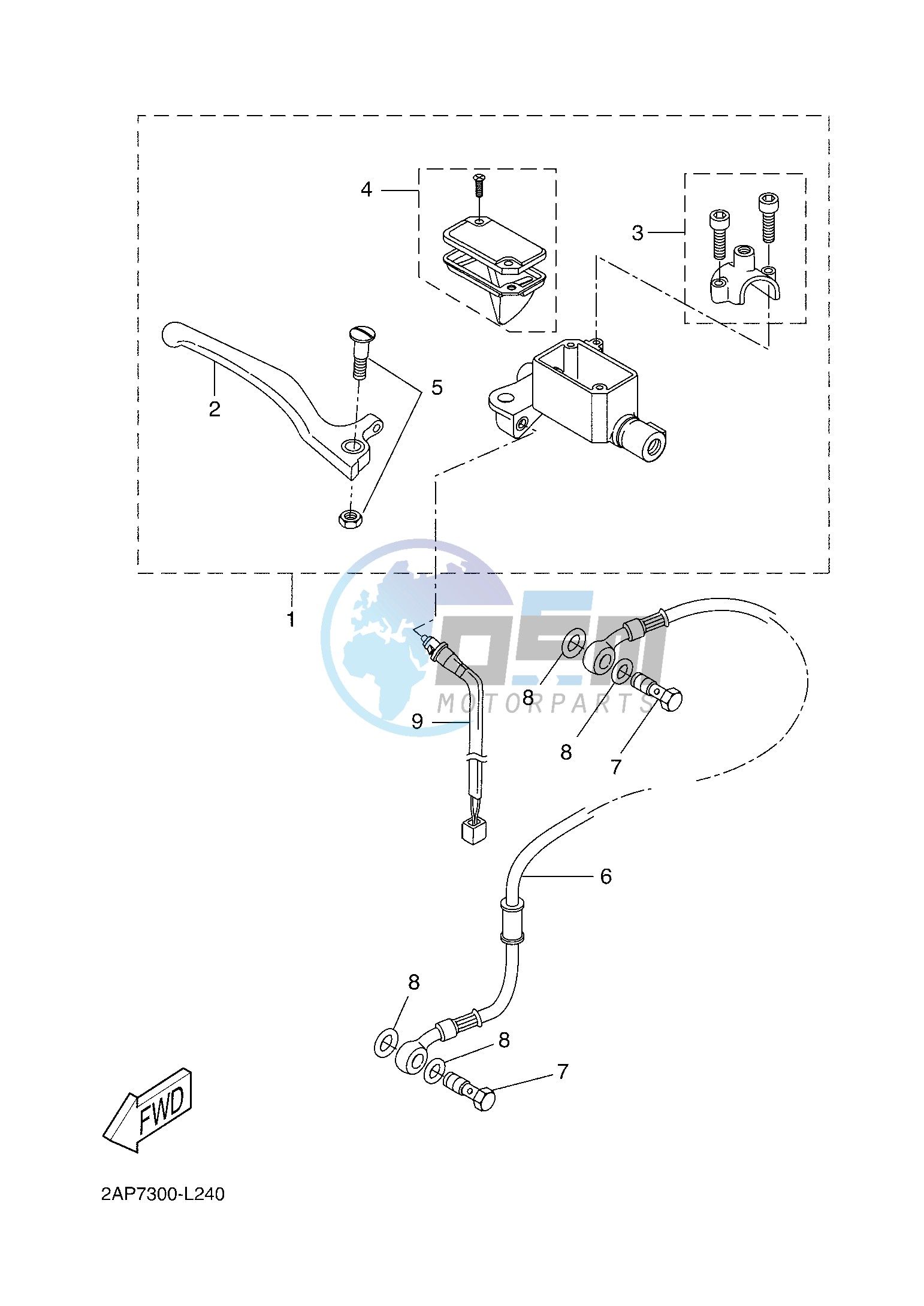 FRONT MASTER CYLINDER