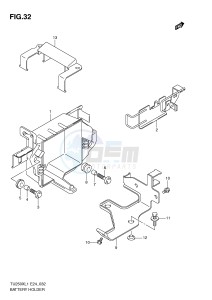 TU250X (E24) drawing BATTERY HOLDER