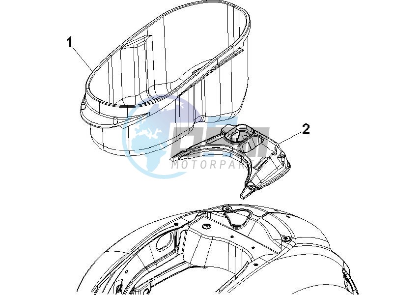 Helmet housing - Undersaddle