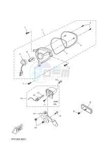 NS50 AEROX R (1PH7 1PH7 1PH7 1PH7) drawing TAILLIGHT