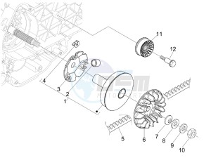 MP3 250 ie mic drawing Driving pulley