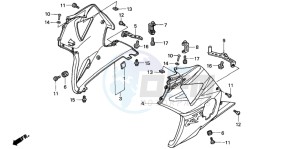 CBR900RR FIRE BLADE drawing LOWER COWL (3)