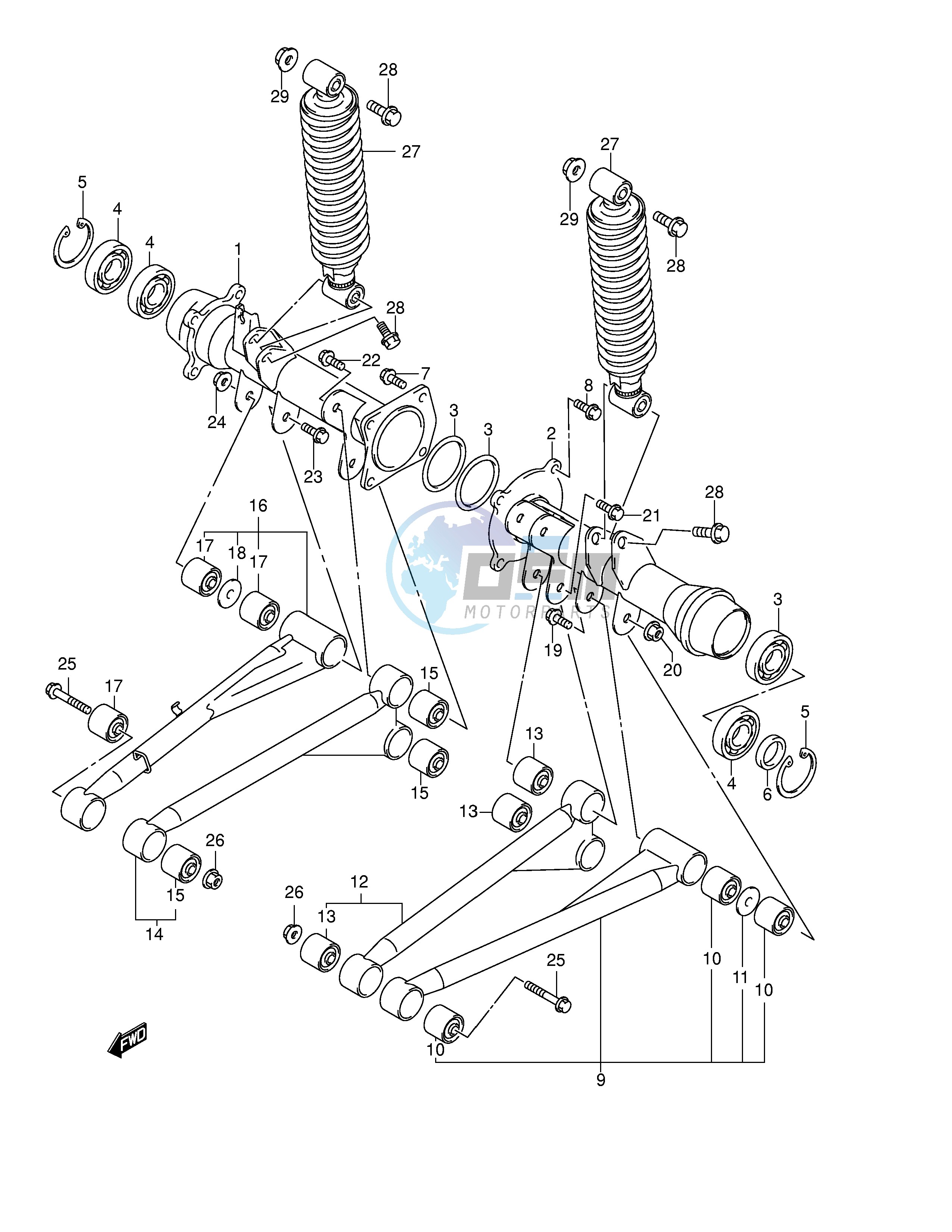 REAR AXLE HOUSING (MODEL K2)