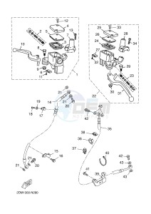 YP125R X-MAX125 (2DM7 2DM7) drawing FRONT MASTER CYLINDER