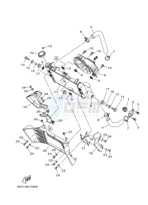 MTN-320-A MT-03 ABS (B084) drawing RADIATOR & HOSE