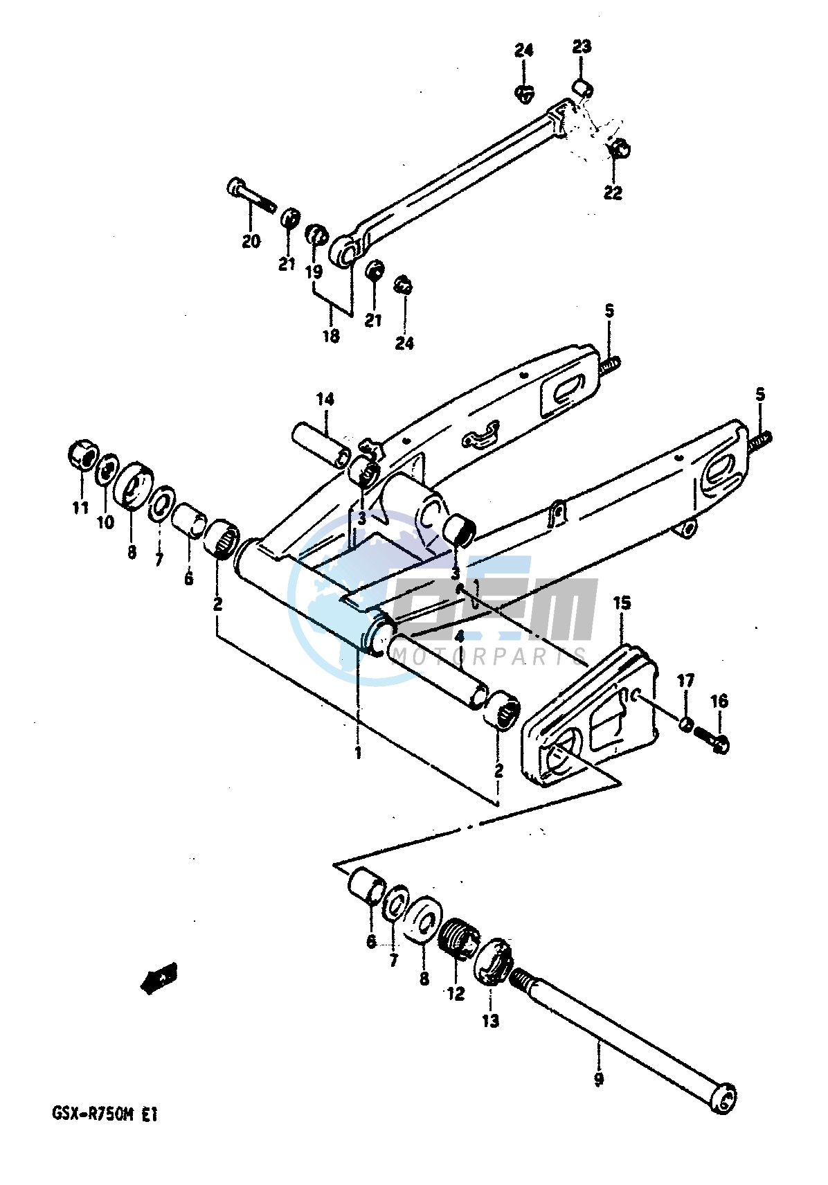 REAR SWINGING ARM