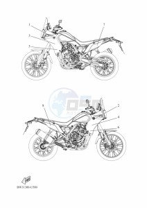 XTZ690 TENERE 700 (BEH3) drawing GRAPHIC & EMBLEM