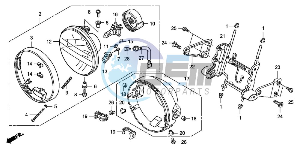 HEADLIGHT (CB1300/A)