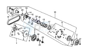 MIO 100 drawing CLUTCH / V-SNAAR