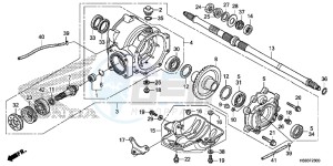 TRX250TEG TRX250T Europe Direct - (ED) drawing REAR FINAL GEAR