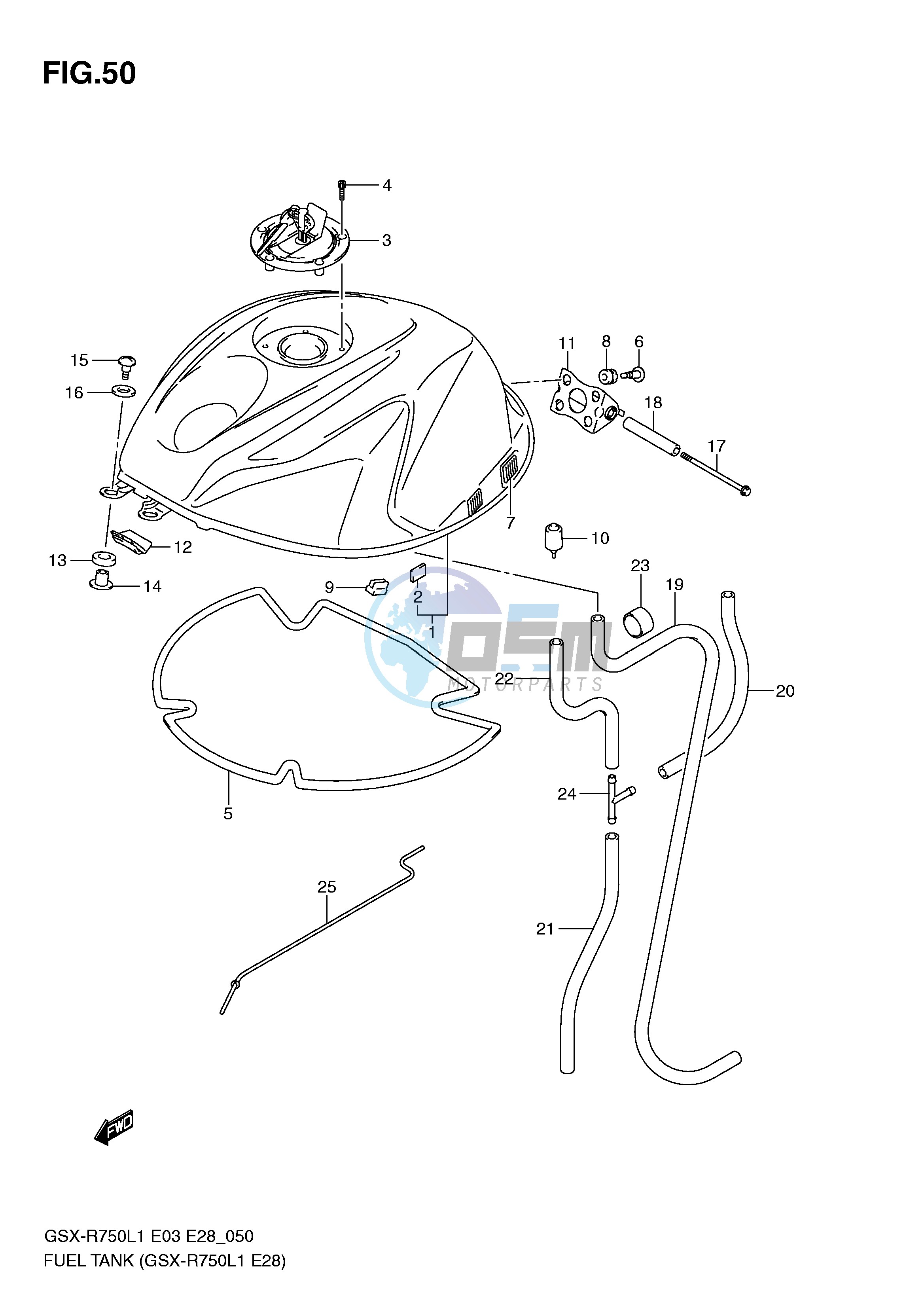 FUEL TANK (GSX-R750L1 E28)