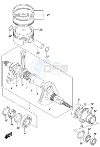 LT-A500XP drawing CRANKSHAFT