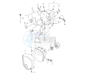 XVS A MIDNIGHT STAR 1300 drawing HEADLIGHT