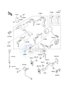 VN 800 C [VULCAN 800 DRIFTER] (C1 CAN ONLY-C2) [VULCAN 800 DRIFTER] drawing IGNITION SWITCH_LOCKS_REFLECTORS