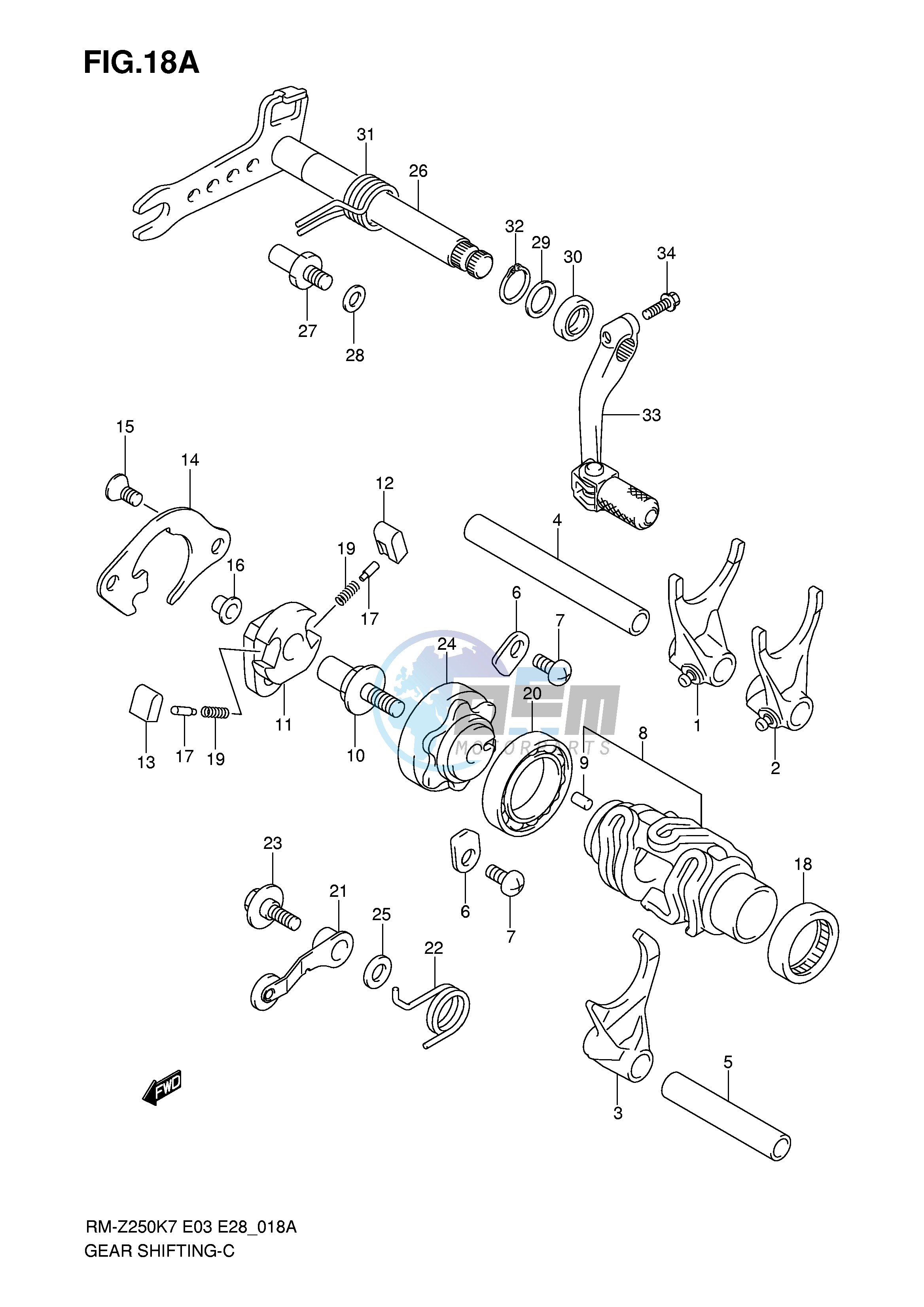 GEAR SHIFTING (MODEL K8 K9)