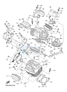 XVS950CR BOLT C-SPEC (B33J) drawing CYLINDER HEAD