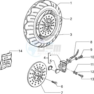 Easy Moving 50 drawing Front wheel - Caliper