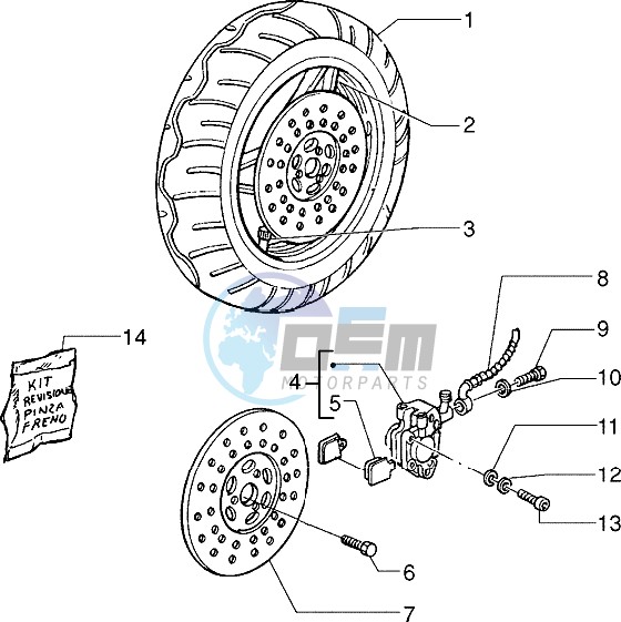 Front wheel - Caliper