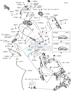 VULCAN S ABS EN650EHF XX (EU ME A(FRICA) drawing Fuel Tank