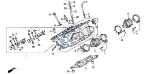 ST1100 drawing RIGHT CYLINDER HEAD