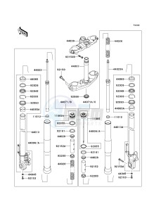 KLE 650 A [VERSYS] (9F-9F) A7F drawing FRONT FORK