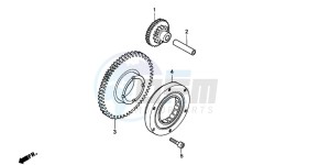 CBR600F3 drawing STARTING CLUTCH