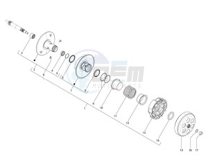 LX 150 4T ie USA drawing Driven pulley