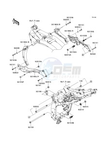 ZR 750 L [Z750 EU] (L7F-L8F) L8F drawing ENGINE MOUNT