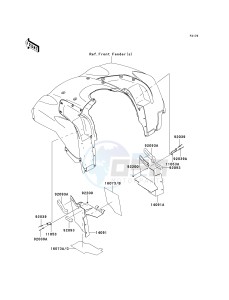 KVF 750 B (BRUTE FORCE 750 4X4I) (B6F-B7FA) B7FA drawing FLAP