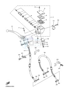 XJ6F 600 DIVERSION F (1CWP 1CWN) drawing FRONT MASTER CYLINDER