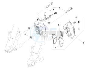 TUONO 1100 V4 RR E4 ABS (APAC) drawing Front brake caliper