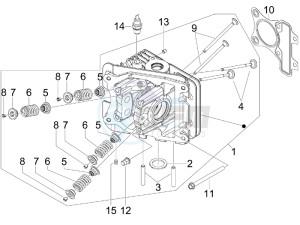 SPRINT 50 4T 4V NOABS E2 (EMEA) drawing Head unit - Valve