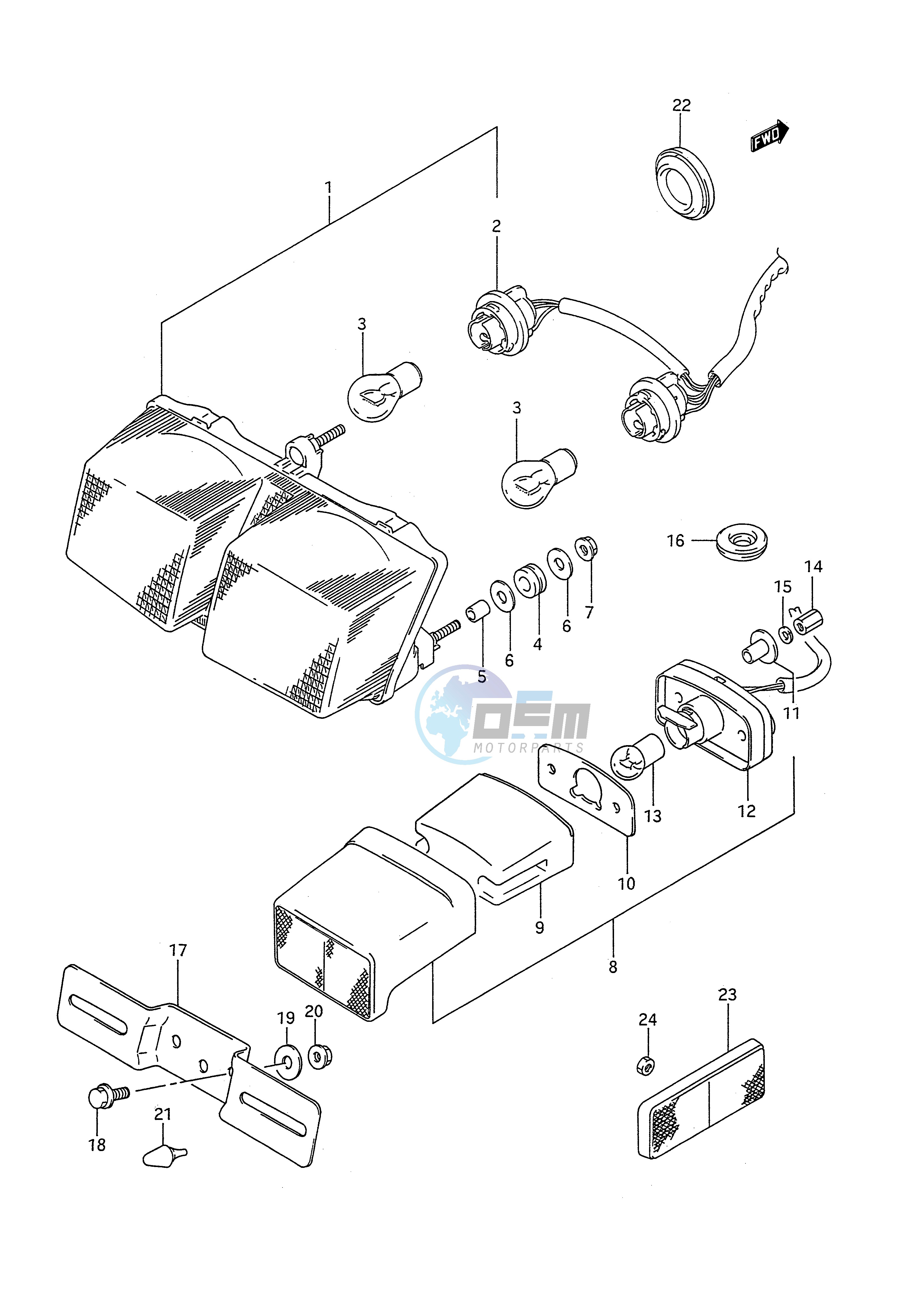 TAIL LAMP - LICENSE LAMP