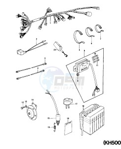 H1 D-F A [KH500] (D-F A8) [KH500] drawing CHASSIS ELECTRICAL EQUIPMENT -- KH500-A8- -