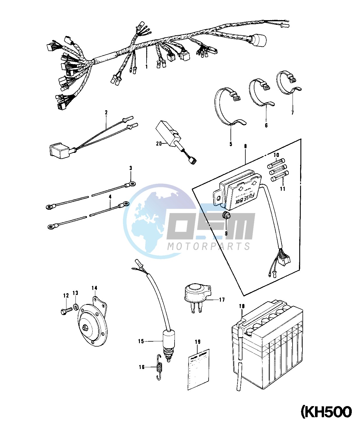 CHASSIS ELECTRICAL EQUIPMENT -- KH500-A8- -