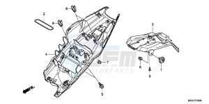 CBR600FB drawing REAR FENDER