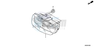 TRX500FM6G TRX680 Europe Direct - (ED) drawing TAILLIGHT