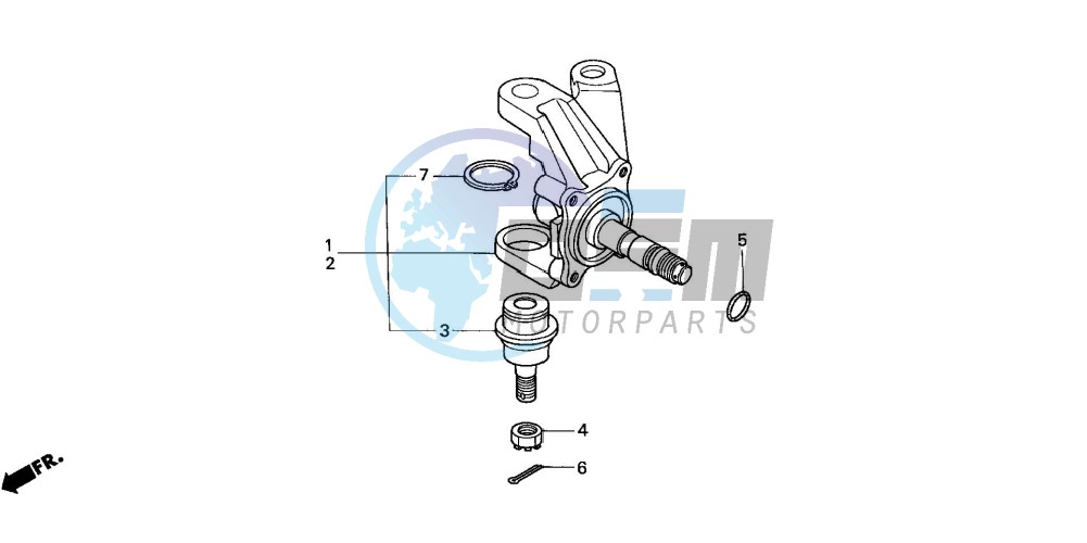 KNUCKLE (TRX350TM/TE)