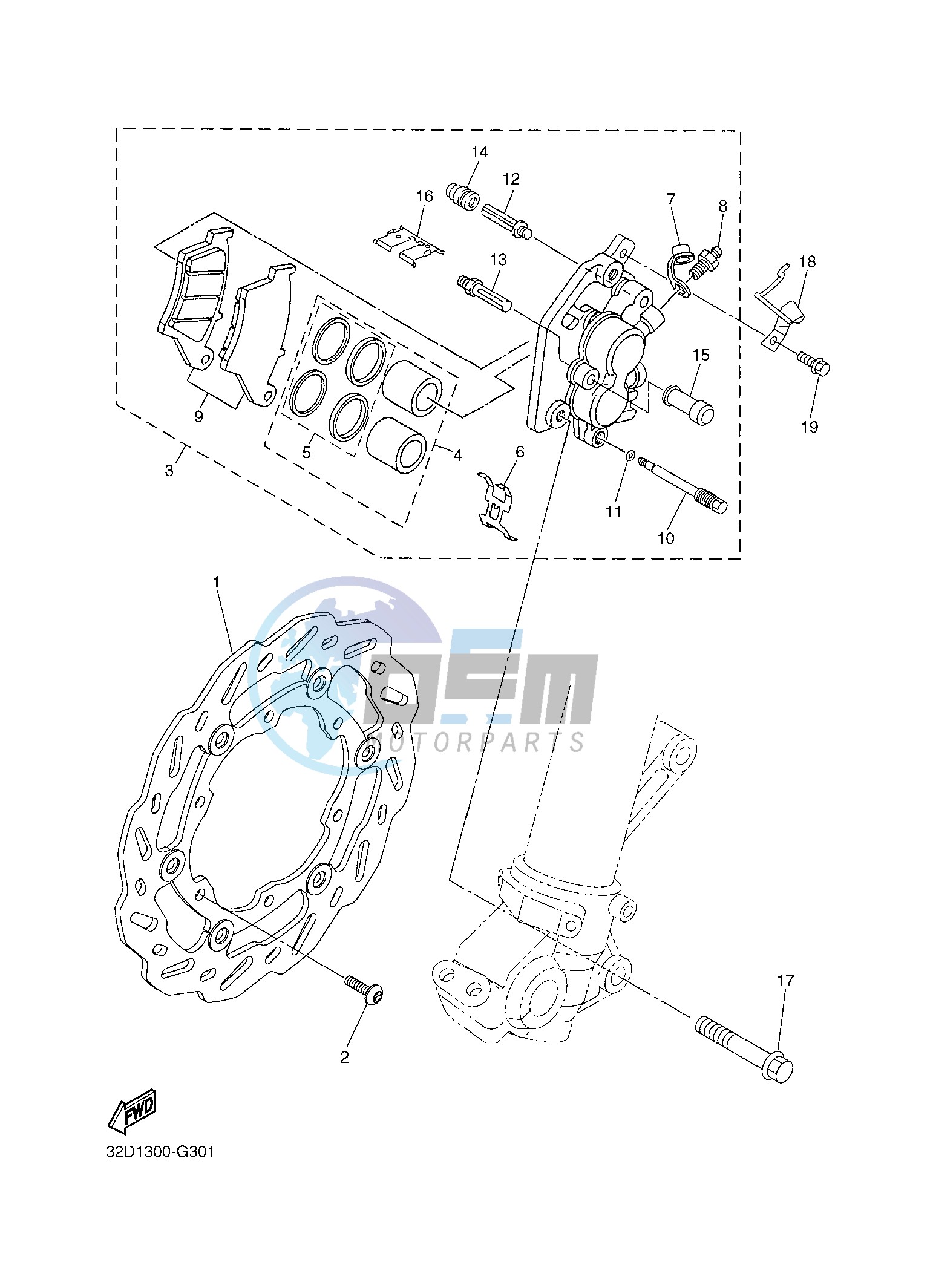 FRONT BRAKE CALIPER