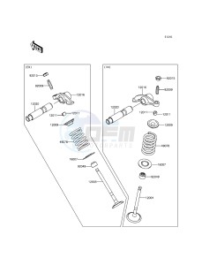 KLX125 KLX125CGF XX (EU ME A(FRICA) drawing Valve(s)