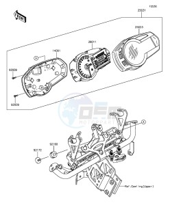 Z1000SX ZX1000LEF FR GB XX (EU ME A(FRICA) drawing Meter(s)