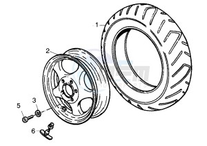 ET4 125-150 drawing Front wheel