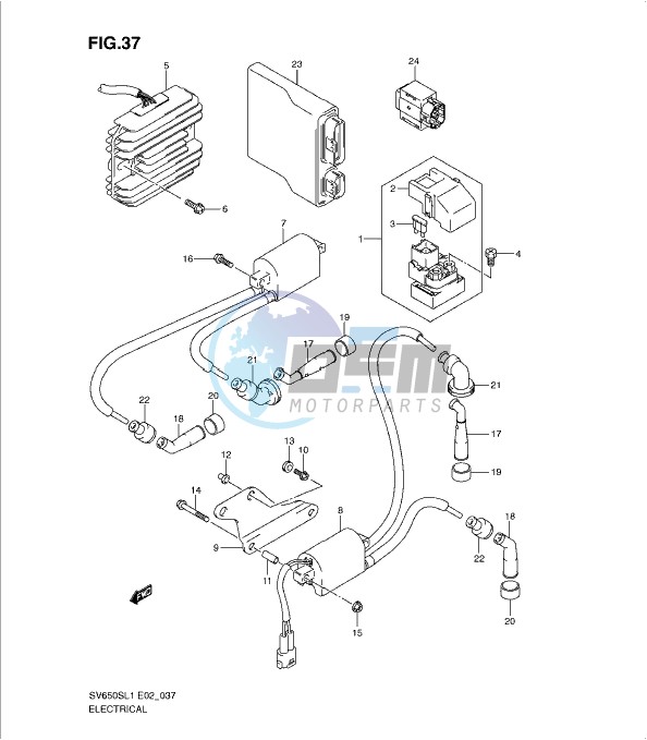 ELECTRICAL (SV650SUL1 E24)