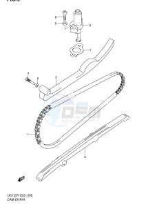 UC125 (E2) drawing CAM CHAIN