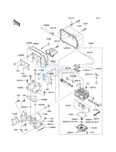 KAF 620 K [MULE 3010 TRANS4X4 HARDWOODS GREEN HD] (K1) K1 drawing CARBURETOR