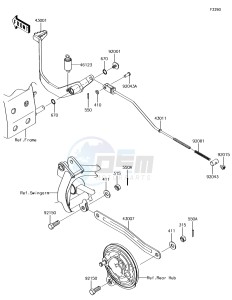 KLX110 KLX110CGF EU drawing Brake Pedal