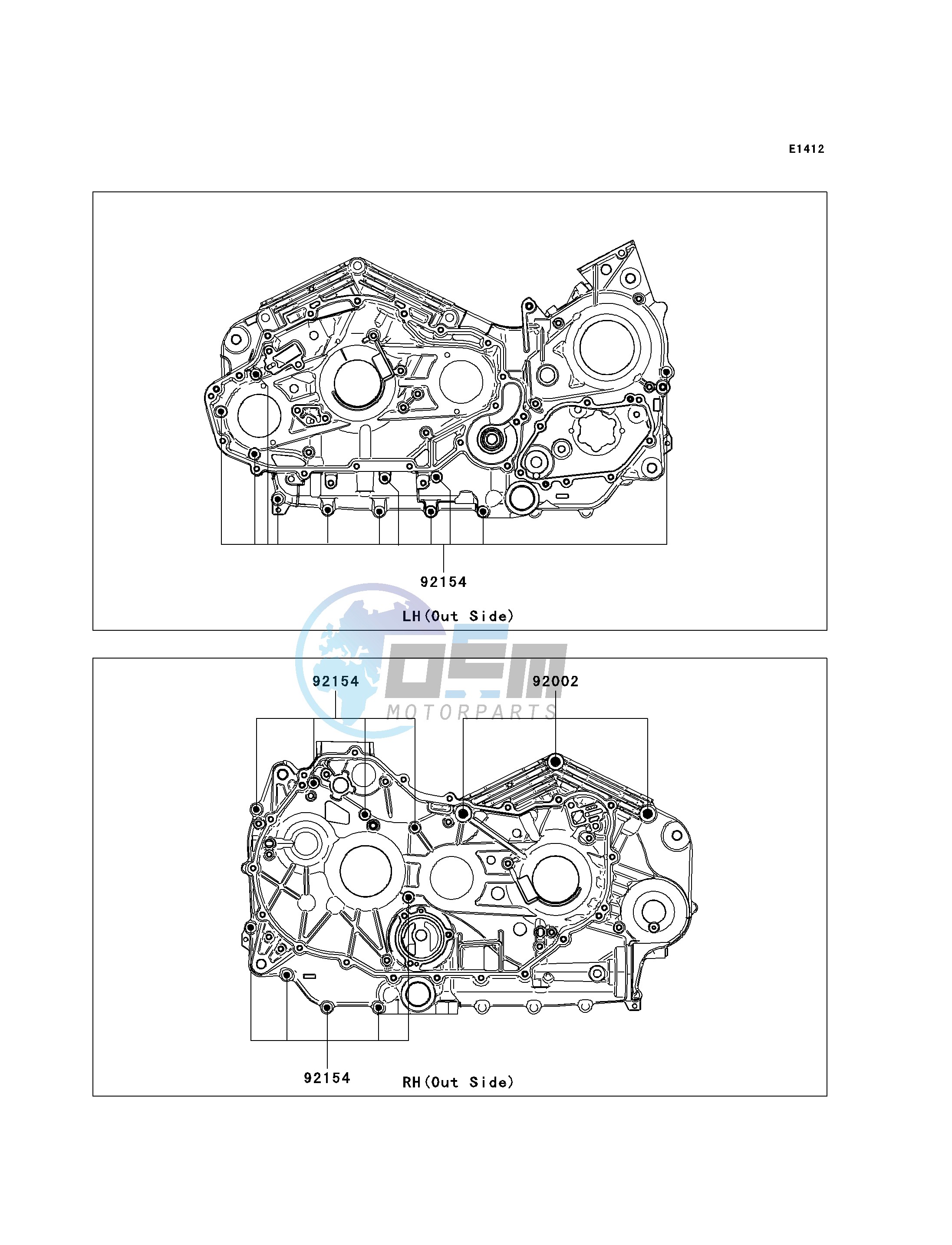 CRANKCASE BOLT PATTERN