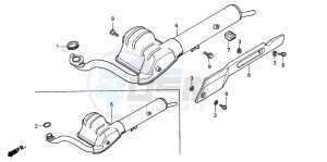 PK50M drawing EXHAUST MUFFLER